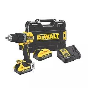 DeWalt DCD805H2T-GB 18V 2 x 5.0Ah Li-Ion PowerStack Brushless Cordless Combi Drill 1 DeWalt DCD805H2T-GB 18V 2 x 5.0Ah Li-Ion PowerStack Brushless Cordless Combi Drill