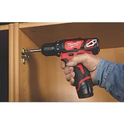 Milwaukee M12 BDD-202C 12V 2 x 2.0Ah Li-Ion RedLithium Cordless Sub-Compact Drill Driver -Drill Shop 308HP A3
