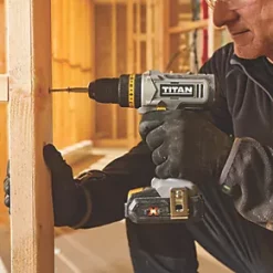Titan TTI886DRS 18V 2 x 2.0Ah Li-Ion TXP Cordless Drill Driver -Drill Shop 328PV A4
