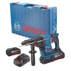 Bosch GBH 36V-LI Plus 4.6kg 36V 2 x 6.0Ah Li-Ion Coolpack Cordless SDS Plus Rotary Hammer with Depth Stop -Drill Shop 495RT A2
