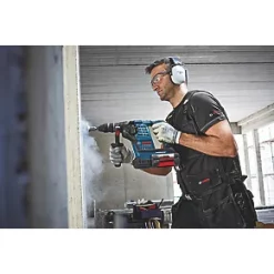 Bosch GBH 36V-LI Plus 4.6kg 36V 2 x 6.0Ah Li-Ion Coolpack Cordless SDS Plus Rotary Hammer with Depth Stop -Drill Shop 495RT A5