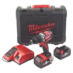Milwaukee M18 CBLPD-402C 18V 2 x 4.0Ah Li-Ion RedLithium Brushless Cordless Combi Drill
