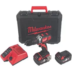 Refurb Milwaukee M18 BPDN-402C 18V 2 x 4.0Ah Li-Ion RedLithium Cordless Combi Drill
