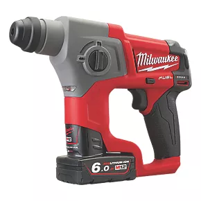 Milwaukee M12 CH-602X FUEL 1.9kg 12V 2 x 6.0Ah Li-Ion RedLithium Brushless Cordless SDS Plus Drill 1 Milwaukee M12 CH-602X FUEL 1.9kg 12V 2 x 6.0Ah Li-Ion RedLithium Brushless Cordless SDS Plus Drill