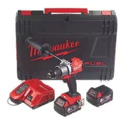 Refurb Milwaukee M18 FPD2-502X FUEL 18V 2 x 5.0Ah Li-Ion RedLithium Brushless Cordless Combi Drill